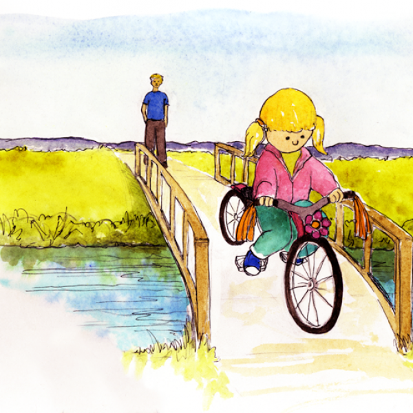 Children's Advocate Illustration: Learning to Ride a Bike
