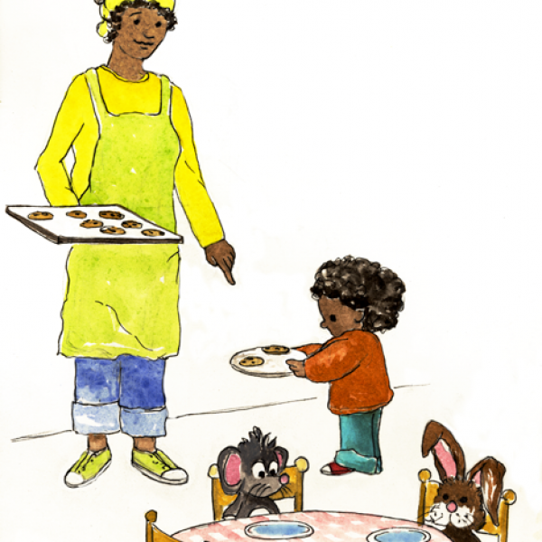 Children's Advocate Illustration of Making Cookies